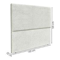 Cabeceira Queen 160 Cm Com Frame Luna Boucle Artte Cinza Claro - 3