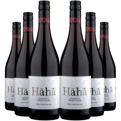 Kit 6 Garrafas Vinho Tinto Hãhã Pinot Noir Marlborough 750ml