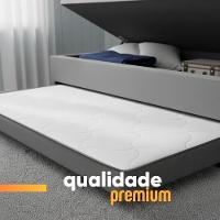 Base Cama Bibox Com Baú Solteiro E Cama Auxiliar 3 Em 1 - 88x188x46 Bela Cinza - 9