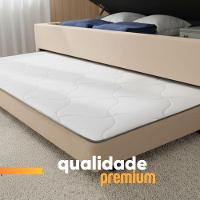 Base Cama Bibox Com Baú Solteiro E Cama Auxiliar 3 Em 1 - 88x188x46 Bela Bege - 8