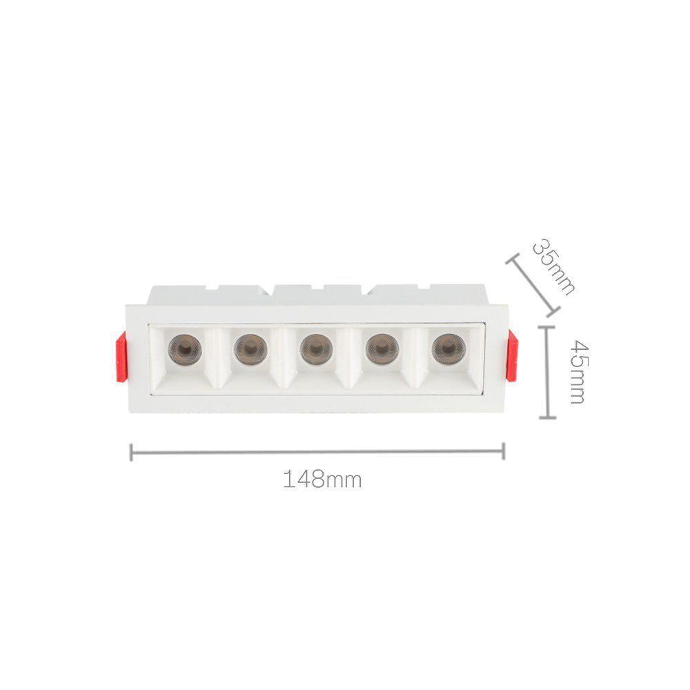 Spot De Embutir Astraled Downlight Evon Led 10w Bivolt Branco - 4000k - Luz Neutra - 2