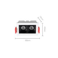 Spot De Embutir Astraled Downlight Evon Led 4w Bivolt Branco / Preto - 3000k - Luz Amarela - 2