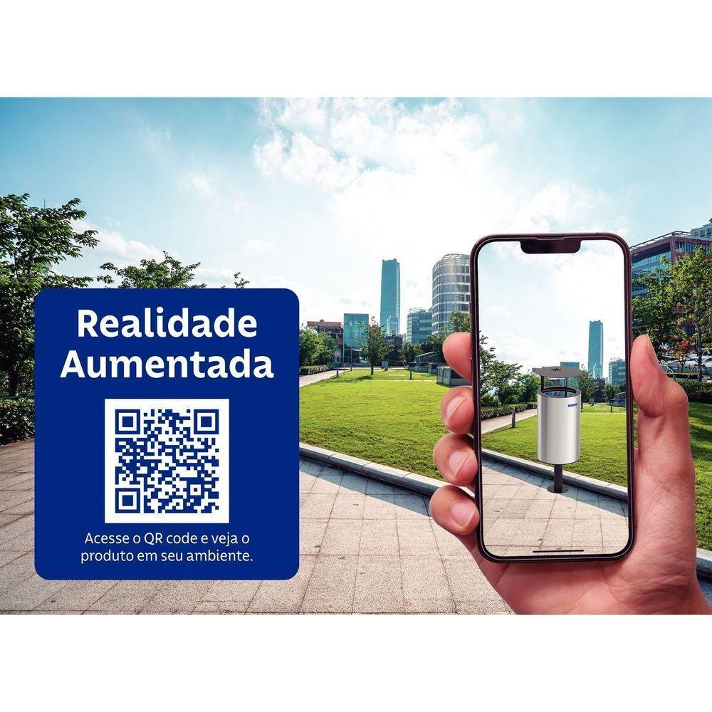 Lixeira Tramontina Messina Inox Acabamento Acetinado 55 L Tramontina - 4