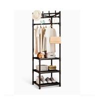 Armario Organizador Rack Canto Cabides Roupas Portatil Dobravel Aberto Arara Sapateira