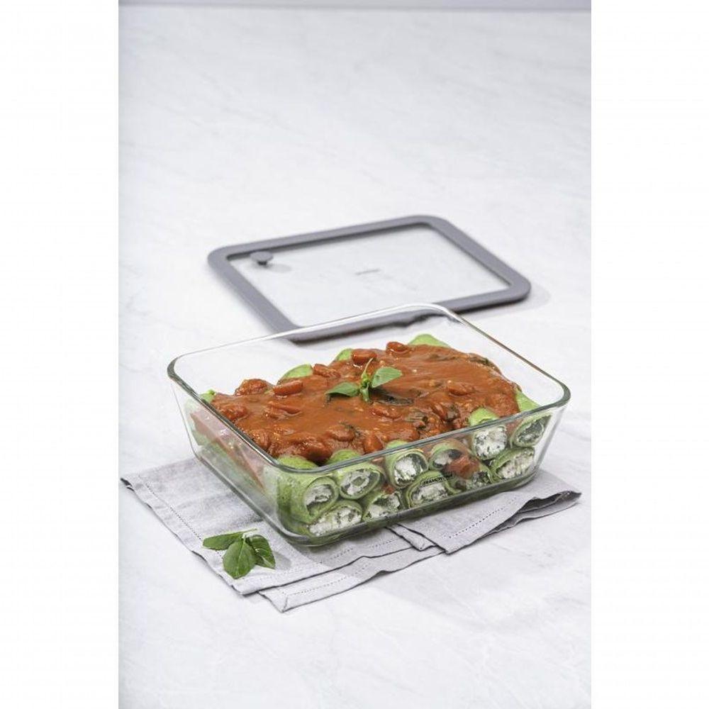 Pote De Vidro Tramontina Vittra 2,6 Litros Com Tampa Hermética De Silicone - 2