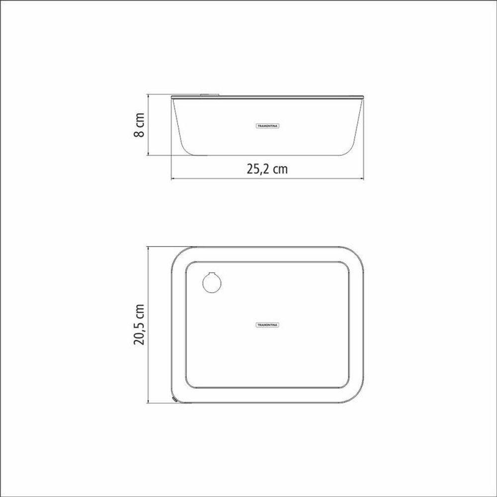 Pote De Vidro Tramontina Vittra 2,6 Litros Com Tampa Hermética De Silicone - 5