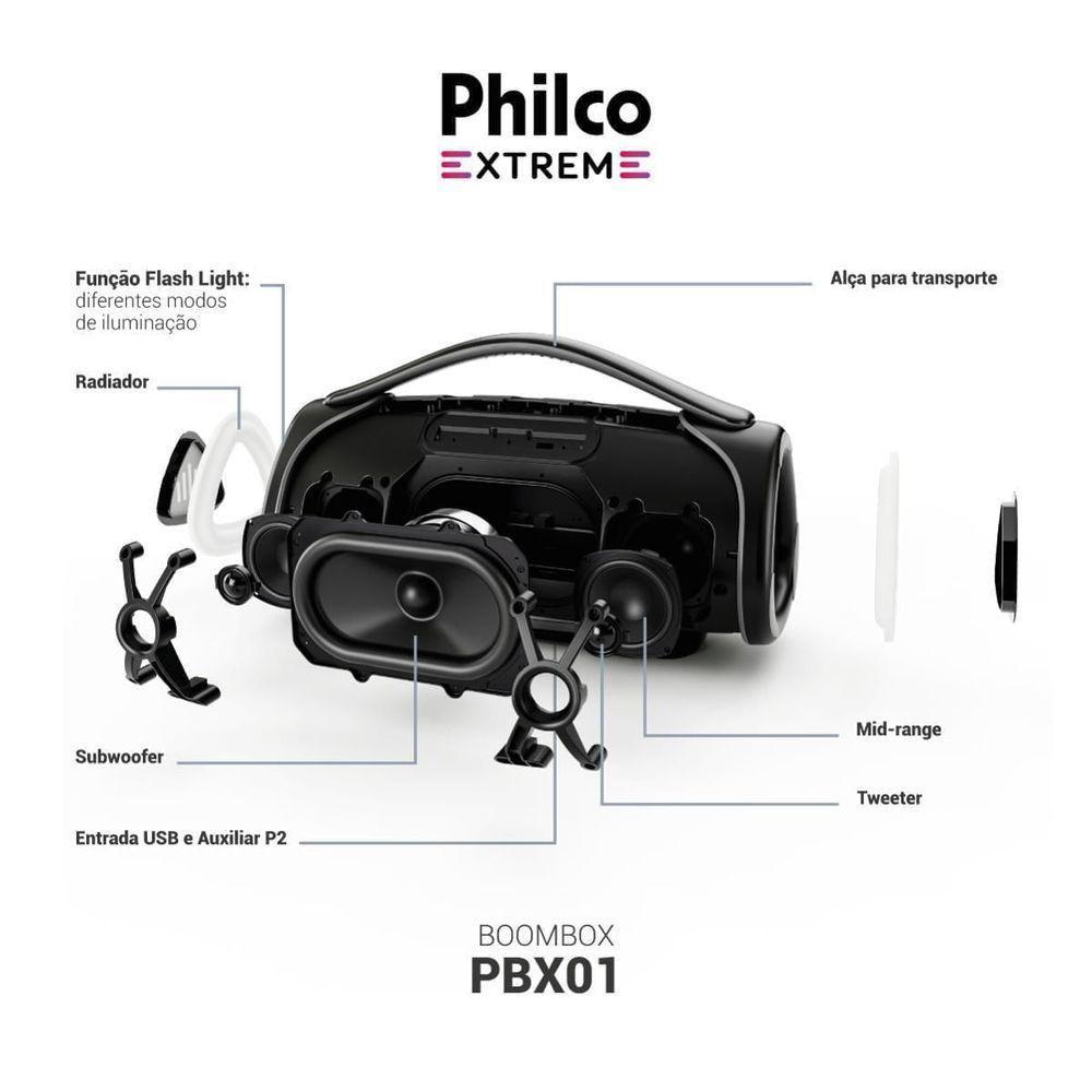 Boombox Philco Extreme Bluetooth V.5.4 300W PBX01 Bivolt - 5