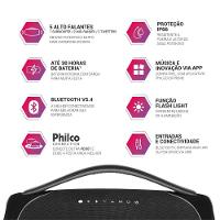 Boombox Philco Extreme Bluetooth V.5.4 300W PBX01 Bivolt