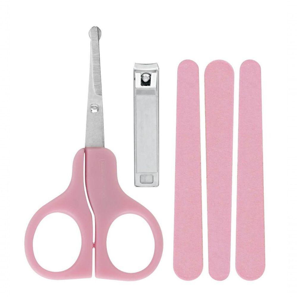 Kit Cuidados Bebê Mundial Rosa 5 Peças - 1