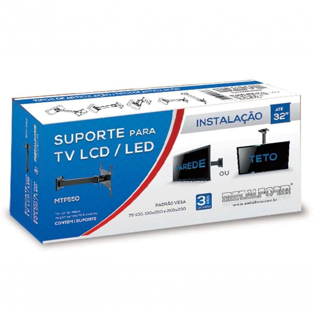 Suporte De Parede Articulado Metalform Para Tvs Led/lcd Até 32 - 3