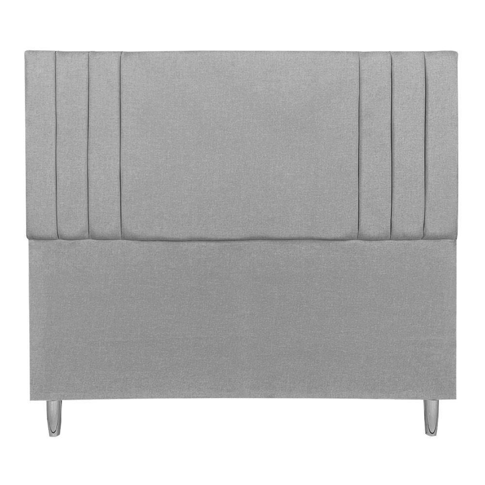 Cabeceira Casal 1,40m Viena Linho Cor: Cinza - 3