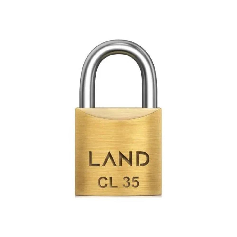 Cadeado Land Cl 35 Latão Segurança Superior E Durabilidade - 2