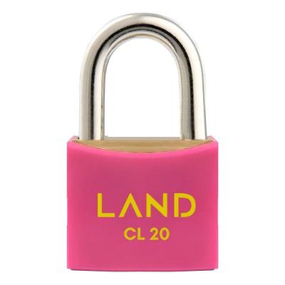 Cadeado Cl 20 Latao Preto Land Blister - Rosa Rosa