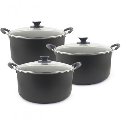 Kit 3 Caçarola Dona Chefa Grande Antiaderente 28cm 30cm 32cm