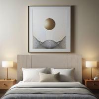 Cabeceira Casal 1,95m Viena Linho Cor: Capuccino - 2