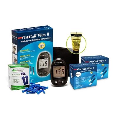 Monitor De Glicose + 100 Tiras + 100 Lancetas + 1 Glicose Lí