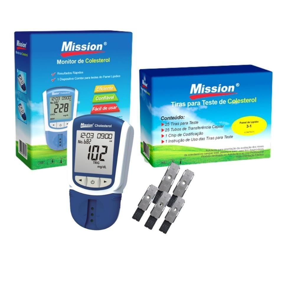 Monitor De Perfil Lipídico Completo + 25 Tiras Para Medição - 1