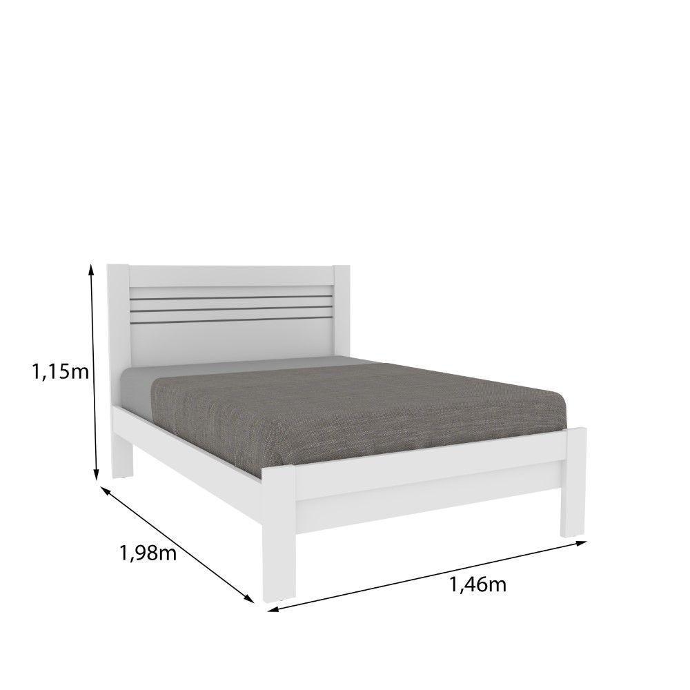 Cama Casal Safira Tcil Neve - 3