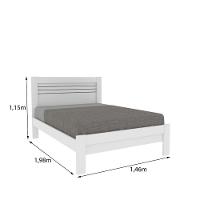 Cama Casal Safira Tcil Neve - 3