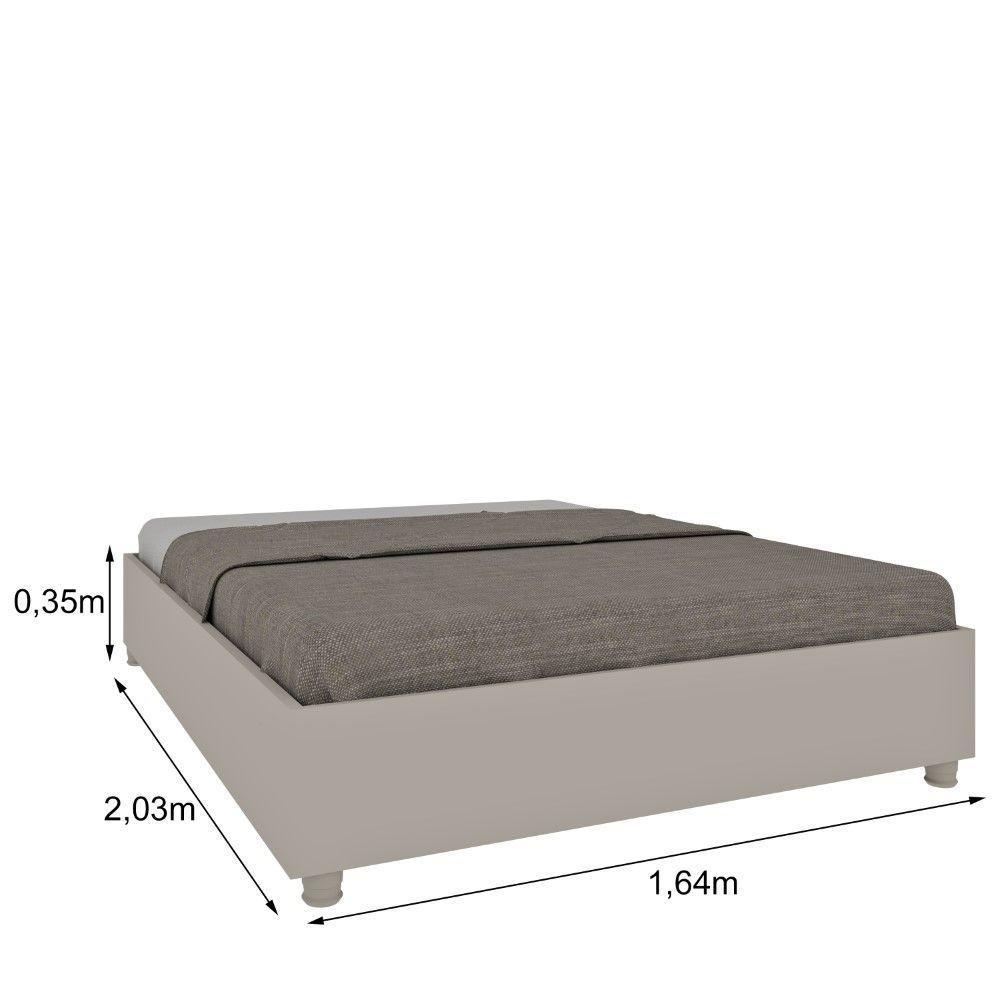 Cama Box Casal Queen Mônaco Tcil off White - 3