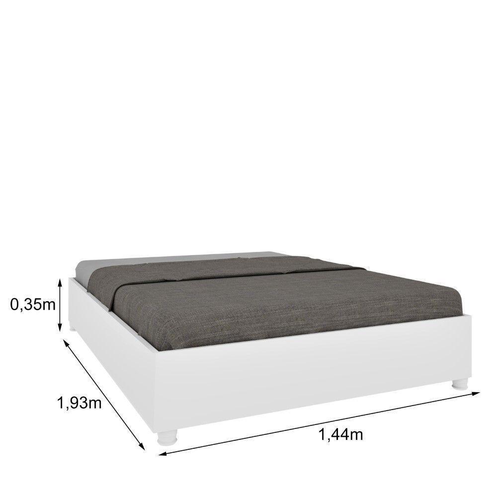 Cama Box Casal Mônaco Tcil Neve - 3