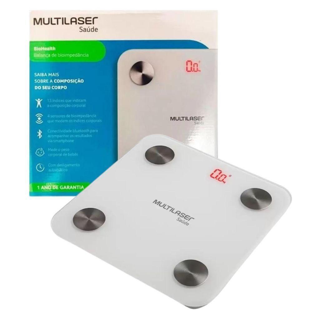 Balança Bluetooth Bioimpedância Hc059 Biohealth Multilaser - 2