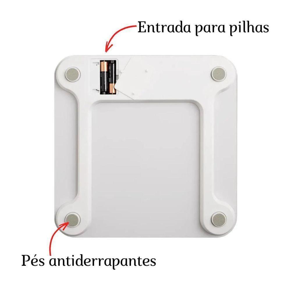Balança Bluetooth Bioimpedância Hc059 Biohealth Multilaser - 5