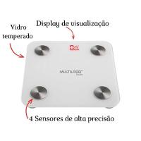 Balança Bluetooth Bioimpedância Hc059 Biohealth Multilaser