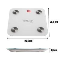 Balança Bluetooth Bioimpedância Hc059 Biohealth Multilaser - 6
