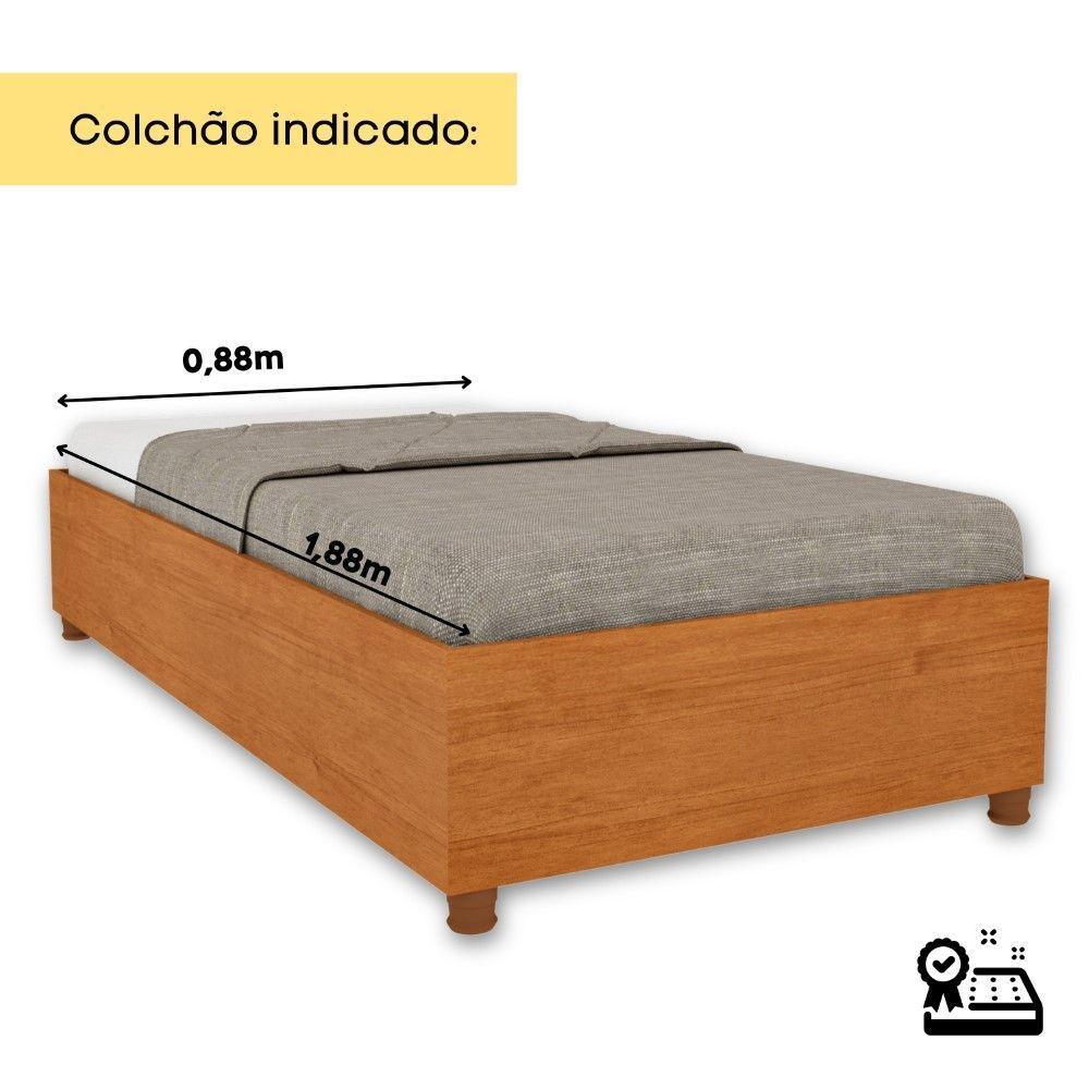 Cama Box Solteiro Mônaco Tcil Cinamomo - 4