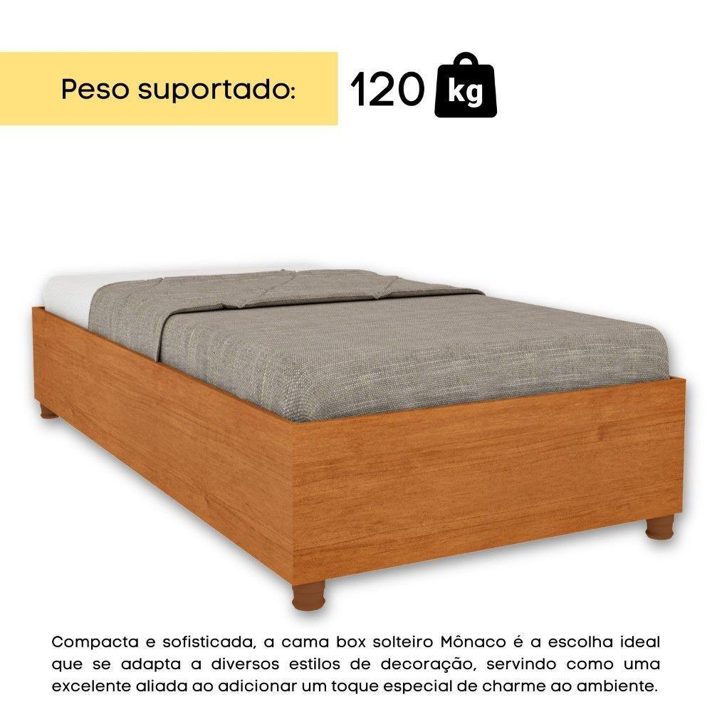 Cama Box Solteiro Mônaco Tcil Cinamomo - 5