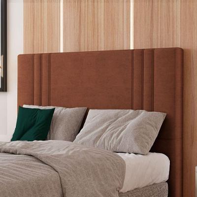Cabeceira Estofada Solteiro 90 Cm Diamante Veludo Cor: Terracota