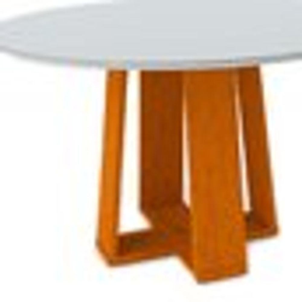 Mesa Jantar 6 Lugares Tampo Redondo 1,35m Ype Off White - 3