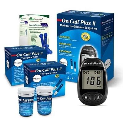Monitor De Glicose + 100 Tiras De Glicose + 100 Lancetas