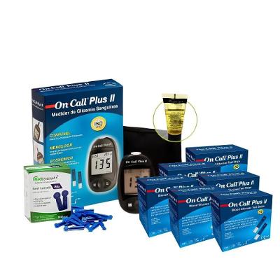 Monitor De Glicose + 300 Tiras + 100 Lancetas + 1 Glicose Lí