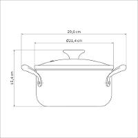 Caçarola Tramontina Tunis Alumínio Cerâmico E Externo Siliconado Azul Mediterrâneo 20 Cm 2,9 L Tramontina - 4