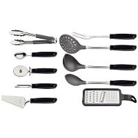 Jogo Utensílios Tramontina Utilità Lâminas Aço Inox Cabos Polipropileno Preto 10 Peças Tramontina - 1