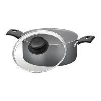 Caçarola Tramontina Turim Em Aluminio Com Revestimento Interno E Externo Em Antiaderente Starflon Max Chumbo 24 Cm 4,9 L - 1