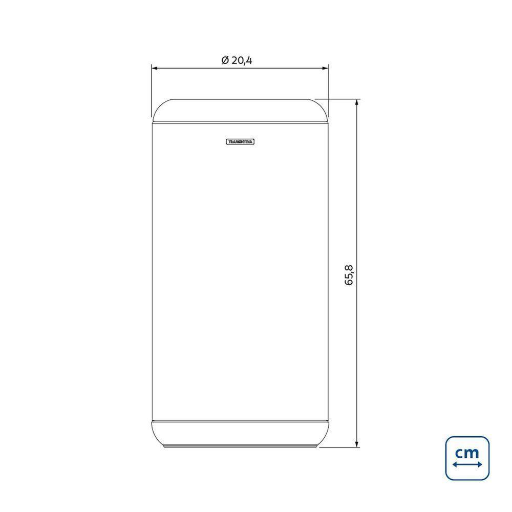 Lixeira Inox Tramontina Portofino Lyf Acabamento Acetinado Aro Polipropileno Sem Tampa 20 L Tramontina - 4