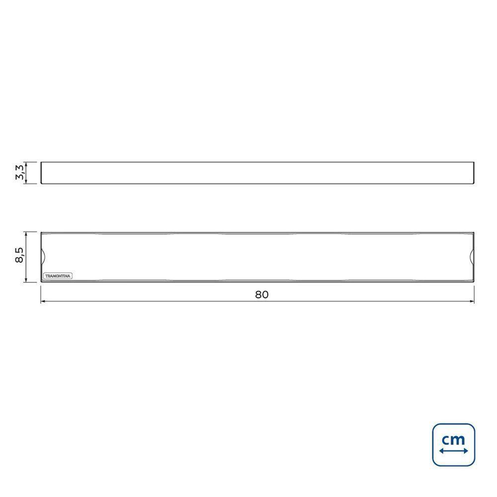 Ralo New Slim Tramontina Em Aço Inox 80 X 7 Cm Tramontina - 4