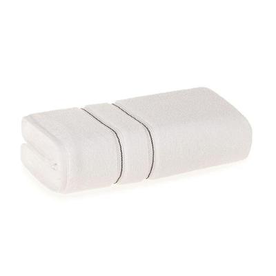 Toalha De Banho Fio Zero Twist 100% Algodão Plaza Branco/preto
