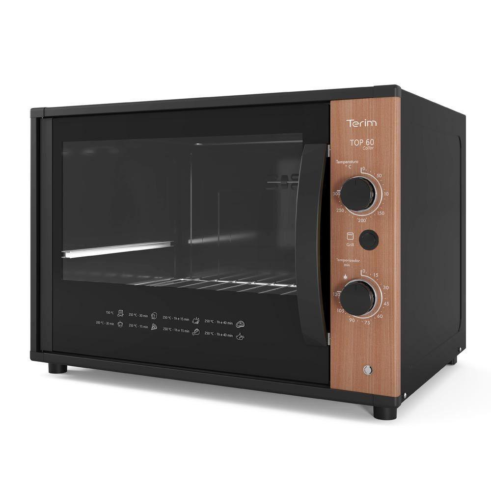 Forno Terim Elétrico Bancada Top 60 Collor 60l Jatoba 220V - 1