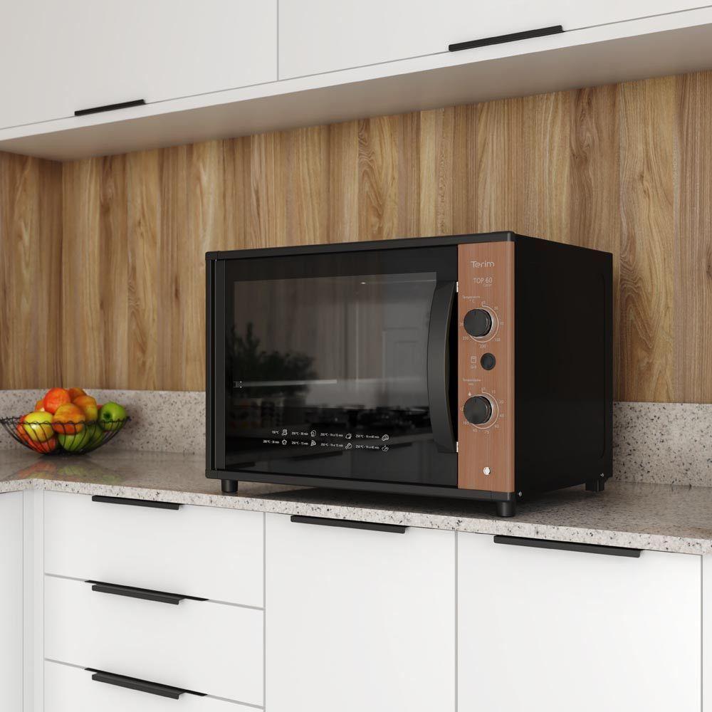 Forno Terim Elétrico Bancada Top 60 Collor 60l Jatoba 220V - 6