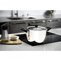 Pipoqueira Tramontina Allegra Aço Inox E Tampa De Vidro Com Borda De Silicone 22 Cm 5,6 L - 2