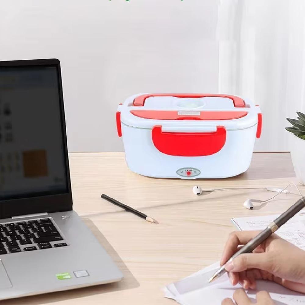 Marmita Eletrica Automatica 12v Para Carro Taxi Uber Lancheira Termica Com Divisorias Lunch Box - 1