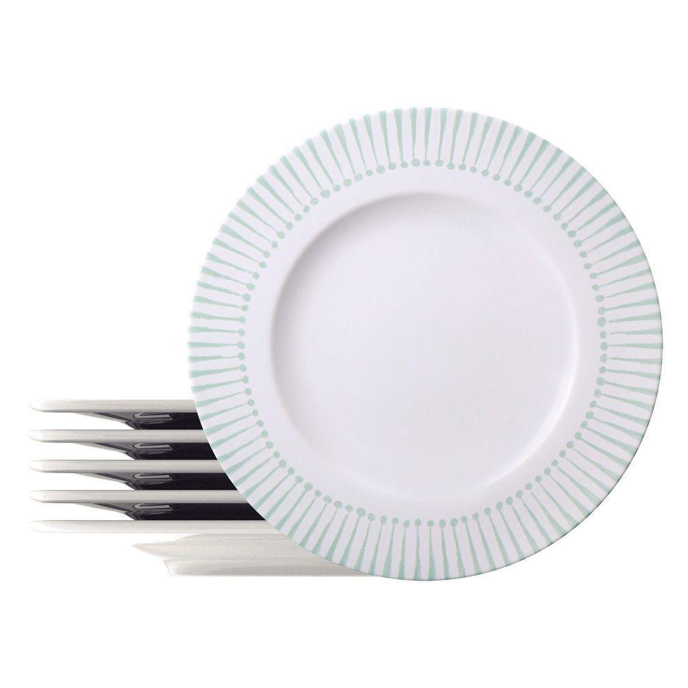 Kit Prato Raso Tramontina Monocroma Em Porcelana Decorada 28 Cm 6 Peças Tramontina - 1