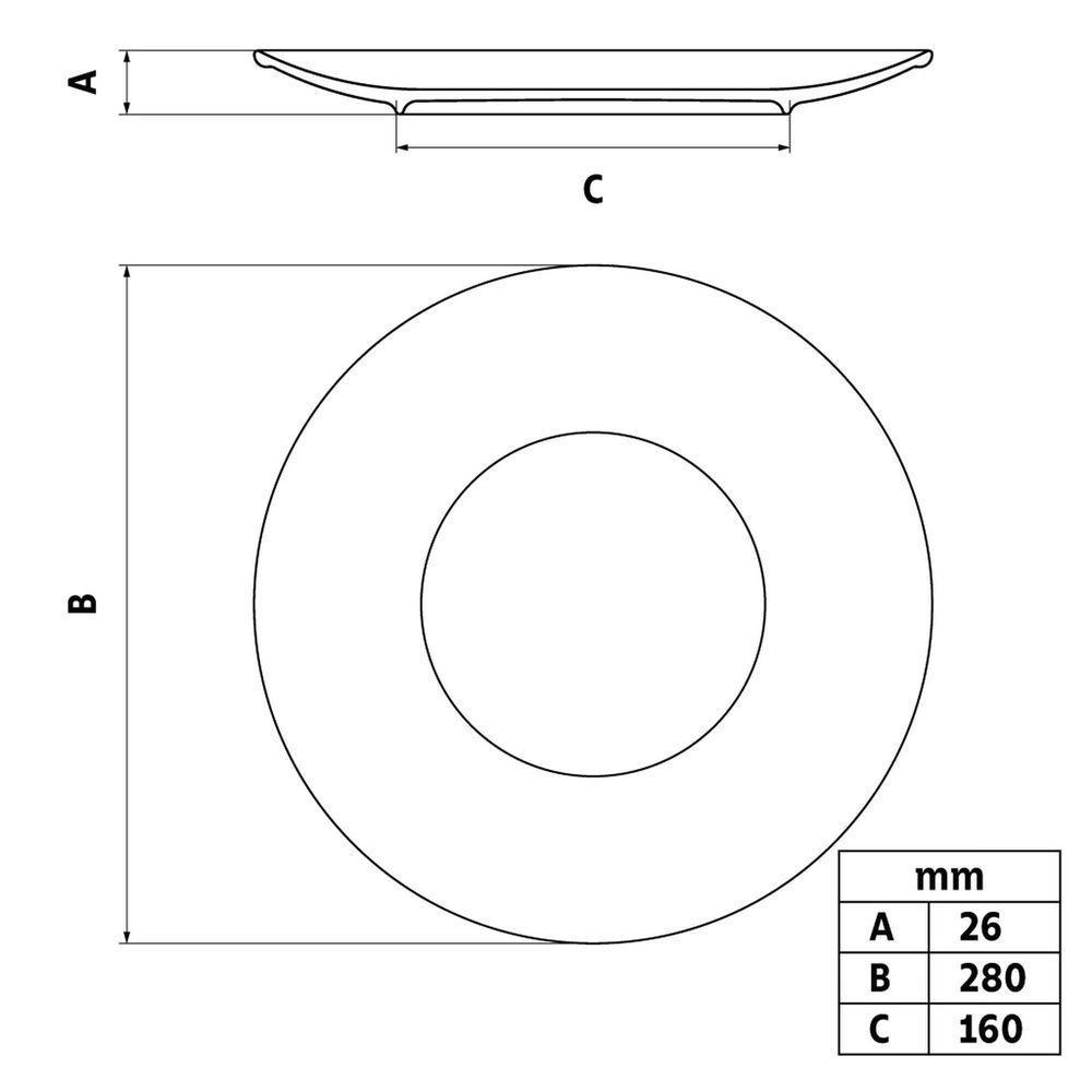 Kit Prato Raso Tramontina Casa Natal Noite Feliz Porcelana Decorada 28 Cm 6 Peças Tramontina - 5