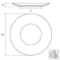 Kit Prato Raso Tramontina Casa Natal Noite Feliz Porcelana Decorada 28 Cm 6 Peças Tramontina - 3
