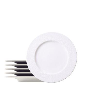 Kit Prato Sobremesa Tramontina Santorini Em Porcelana Decorada 21 Cm 06 Peças Tramontina