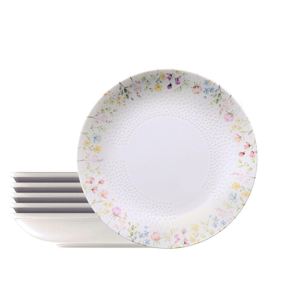 Kit Prato Fundo Tramontina Artemis Em Porcelana Decorada 22 Cm 6 Peças Tramontina - 1